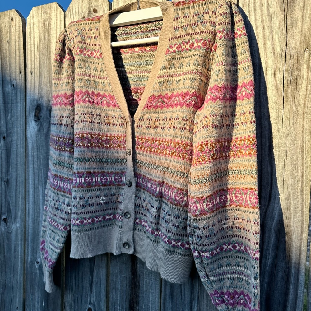 Lauren-Ralph Lauren vintage style cardigan sweater.